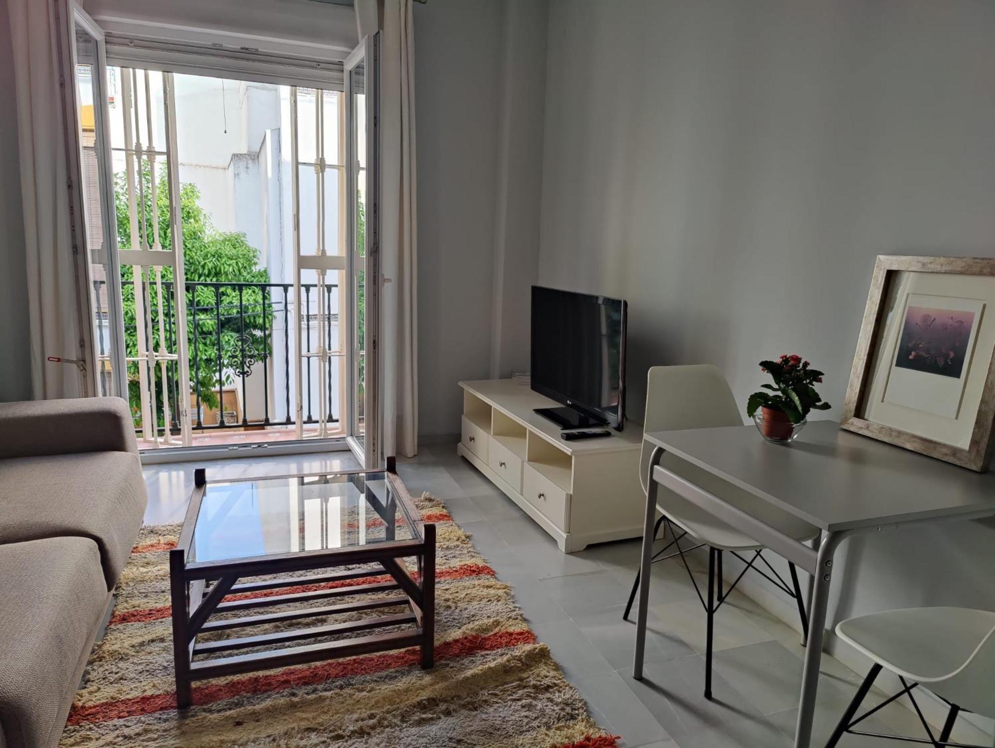 Luminoso Apartamento Exterior Con Balcon Y Patio En Centro Historico Feria-Alameda Sewilla Zewnętrze zdjęcie
