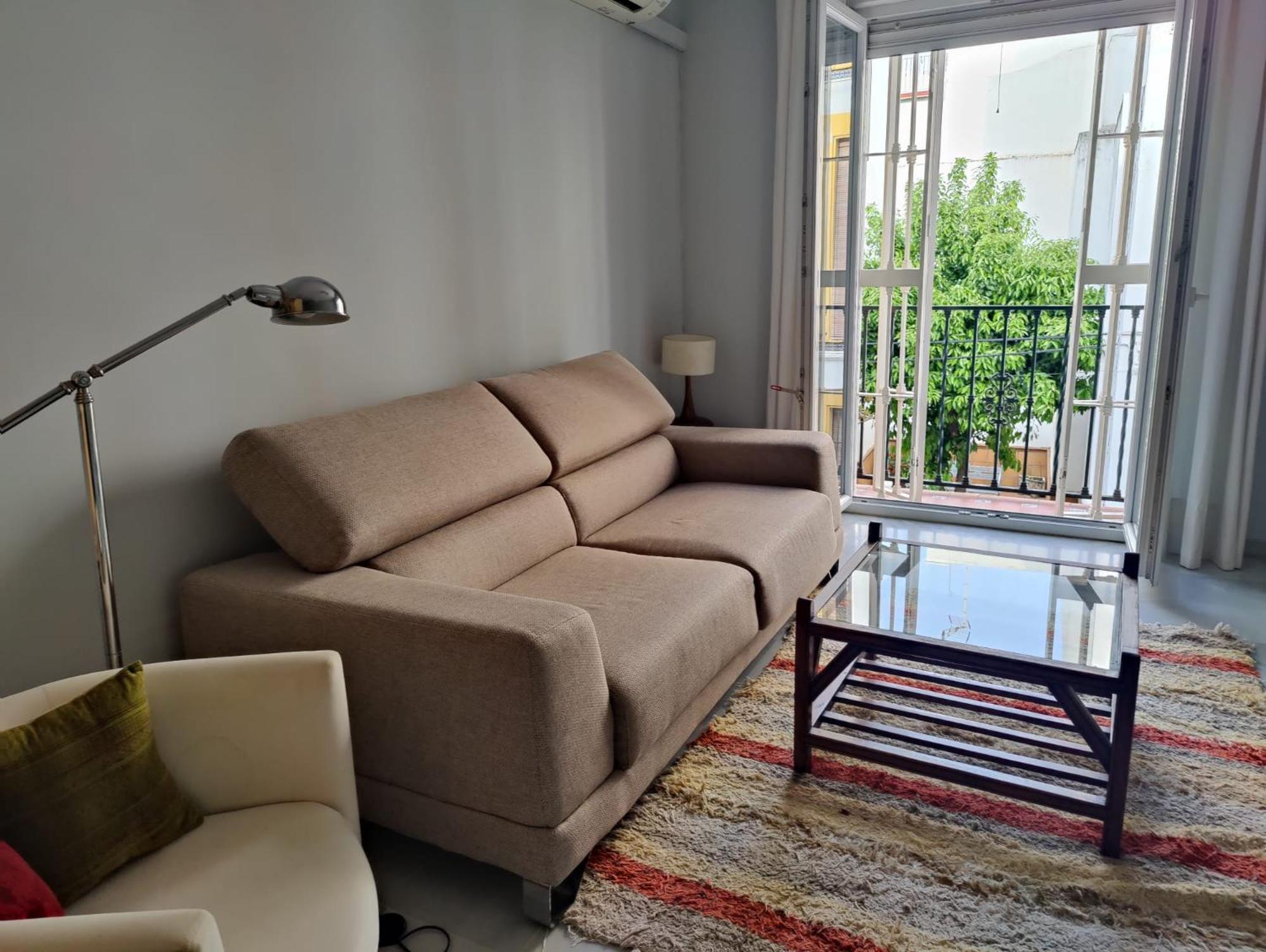 Luminoso Apartamento Exterior Con Balcon Y Patio En Centro Historico Feria-Alameda Sewilla Zewnętrze zdjęcie