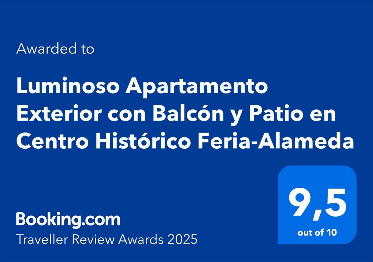 Luminoso Apartamento Exterior Con Balcon Y Patio En Centro Historico Feria-Alameda Sewilla Zewnętrze zdjęcie